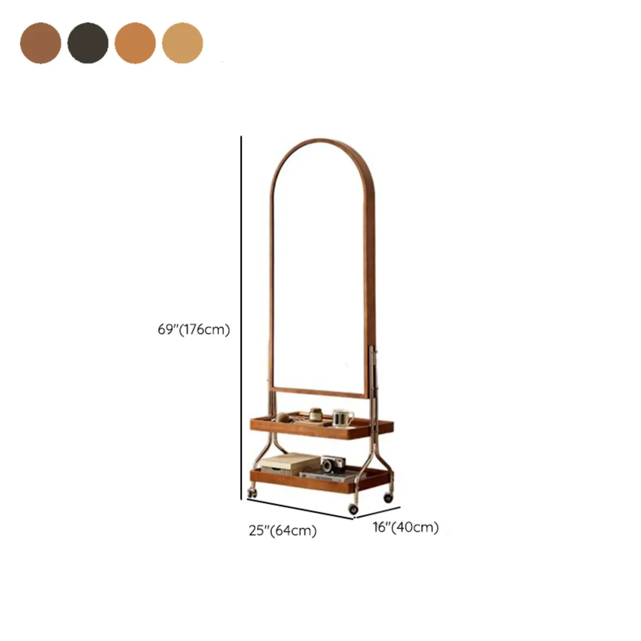 Modern Oak Wood Vertical Closed Back Bookcase #size | homeyfad