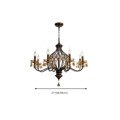 Traditonal Geometric Modern Chain Candelabra Chandelier #size