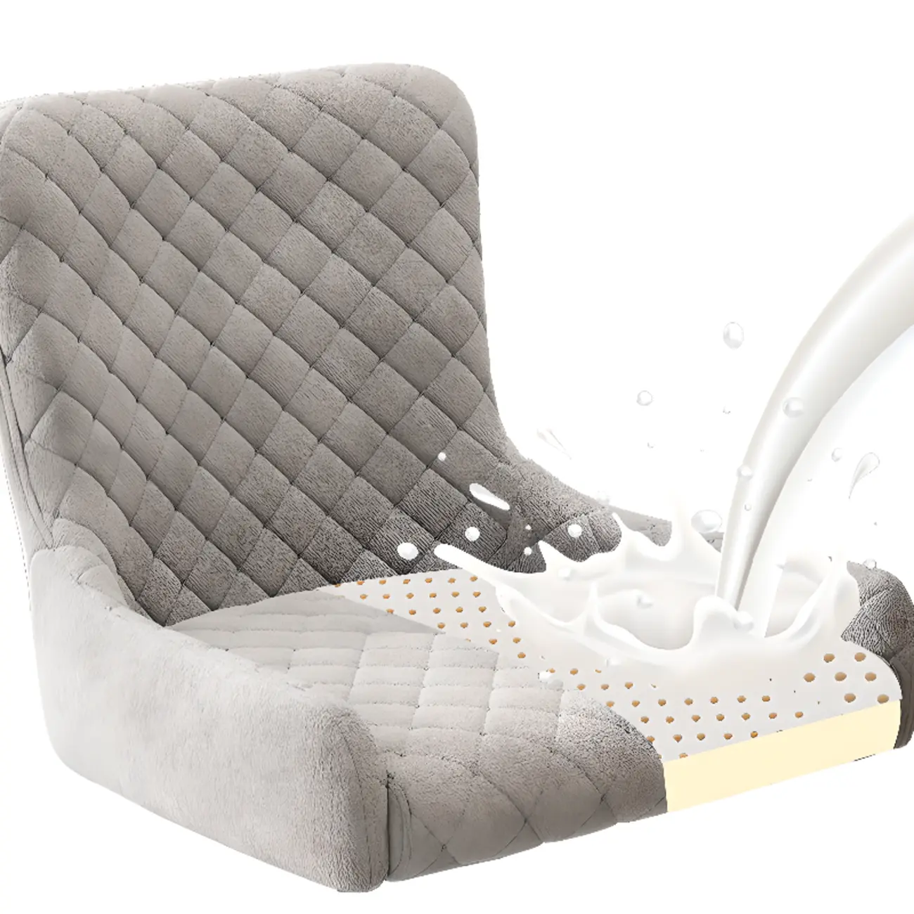 contemporary Upholstered Low Back Chenille Dining Chairs Image - 7 | homeyfad