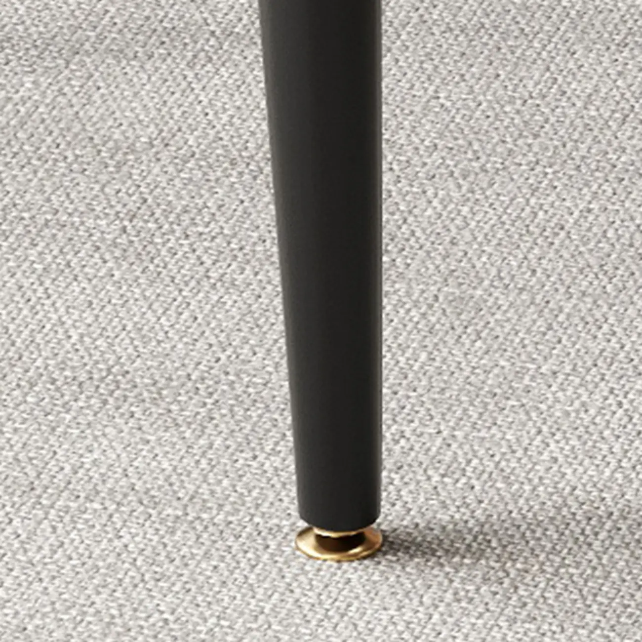 contemporary Upholstered Low Back Chenille Dining Chairs Image - 9 | homeyfad