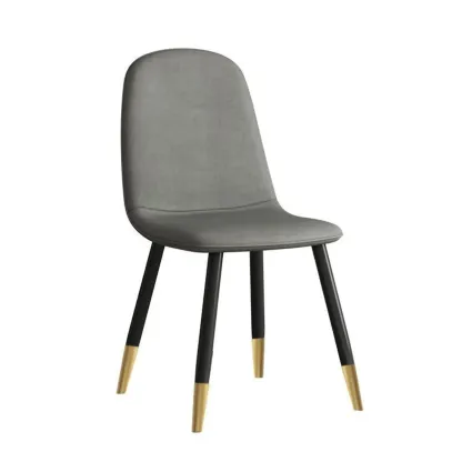 Elegant Modern Faux Leather Armless Dining Chair Low Back Image - 7