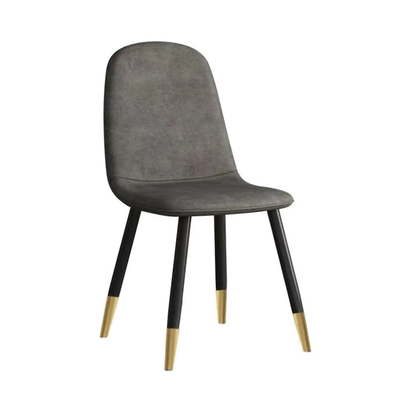 Elegant Modern Faux Leather Armless Dining Chair Low Back Image - 13 | homeyfad