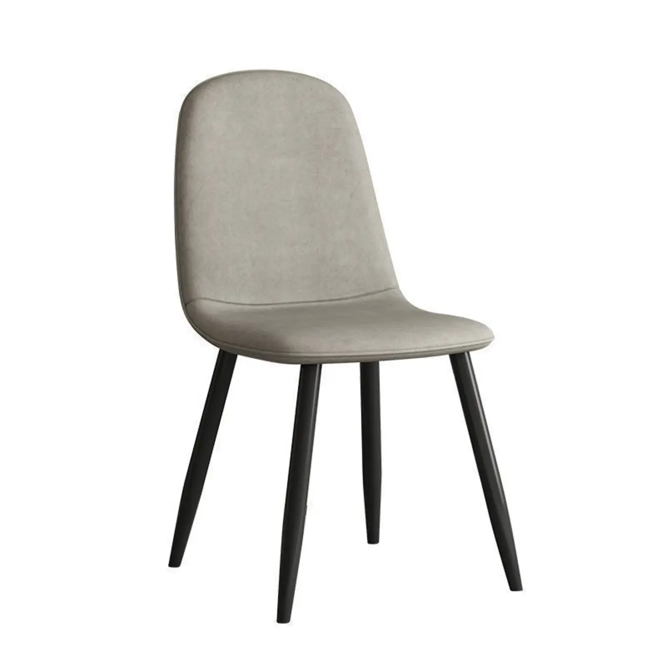 Elegant Modern Faux Leather Armless Dining Chair Low Back Image - 19 | homeyfad