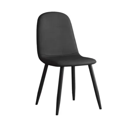 Elegant Modern Faux Leather Armless Dining Chair Low Back Image - 25