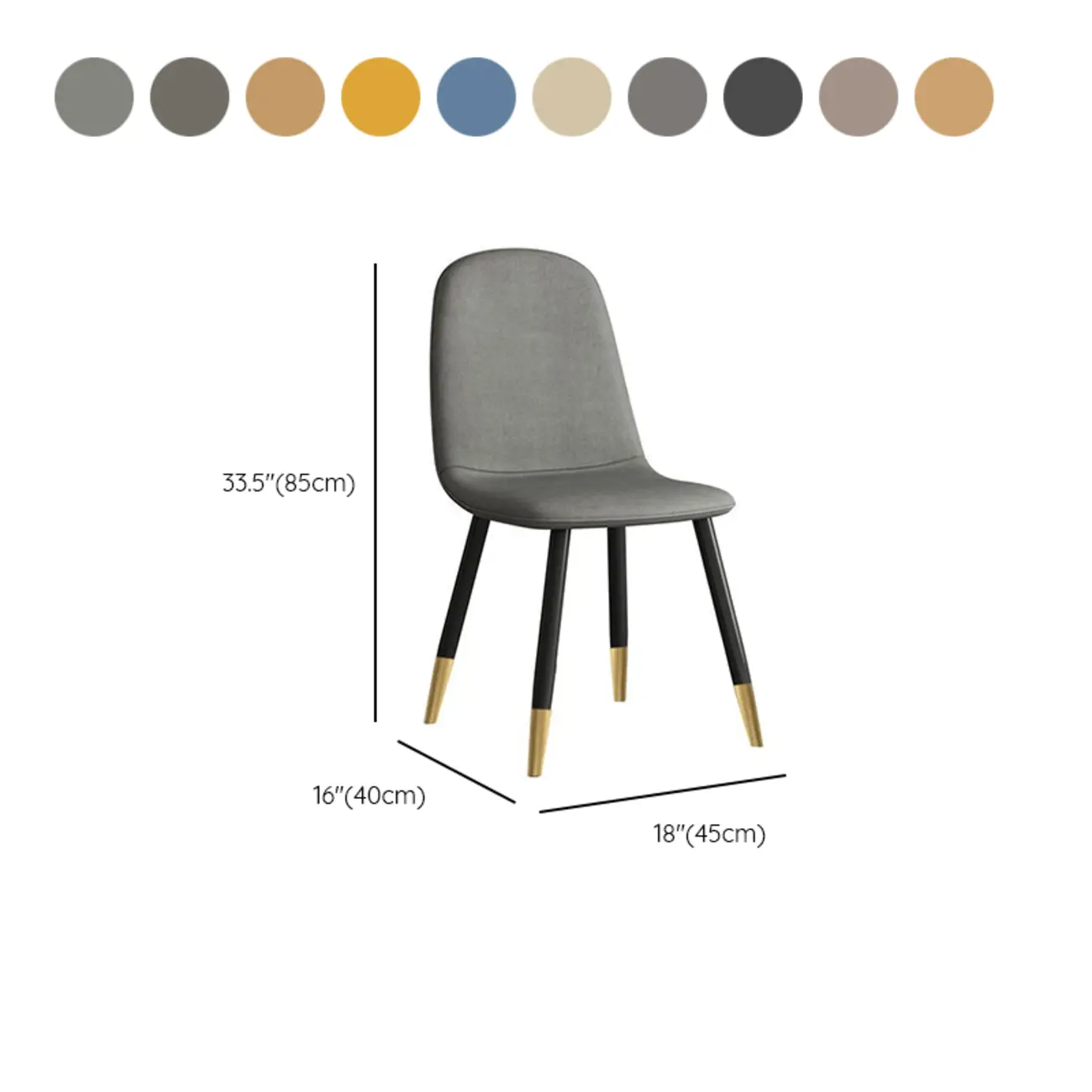 Elegant Modern Faux Leather Armless Dining Chair Low Back Image - 28 | homeyfad