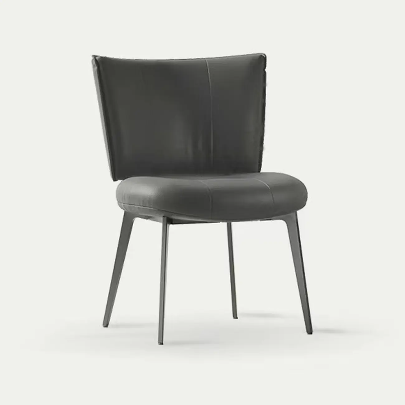 Urban Chic Curved Back Upholstered Trufted Dining Chairs Image - 6 | homeyfad