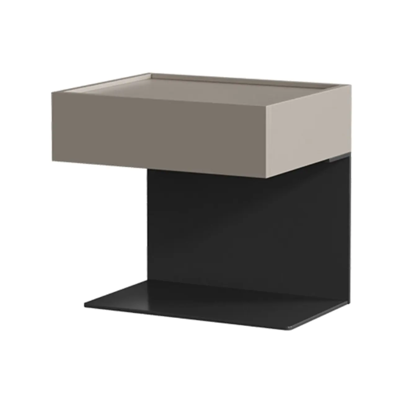 Modern Composite Wood Nightstand with Drawer Storage Image - 2 | homeyfad