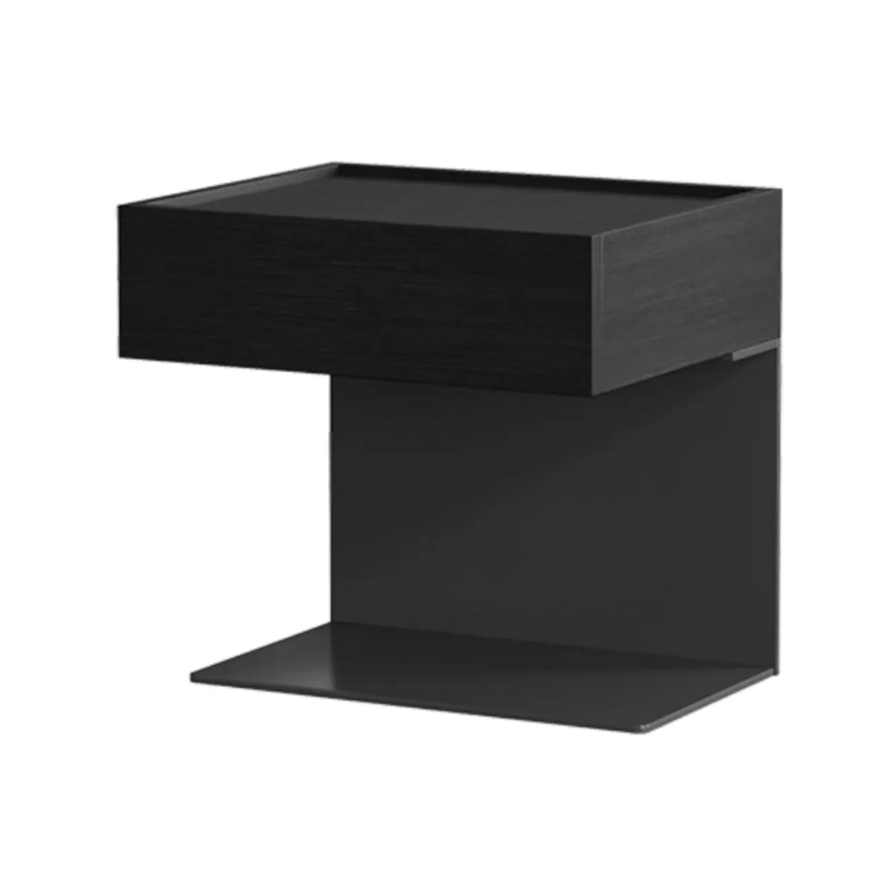 Modern Composite Wood Nightstand with Drawer Storage Image - 5 | homeyfad