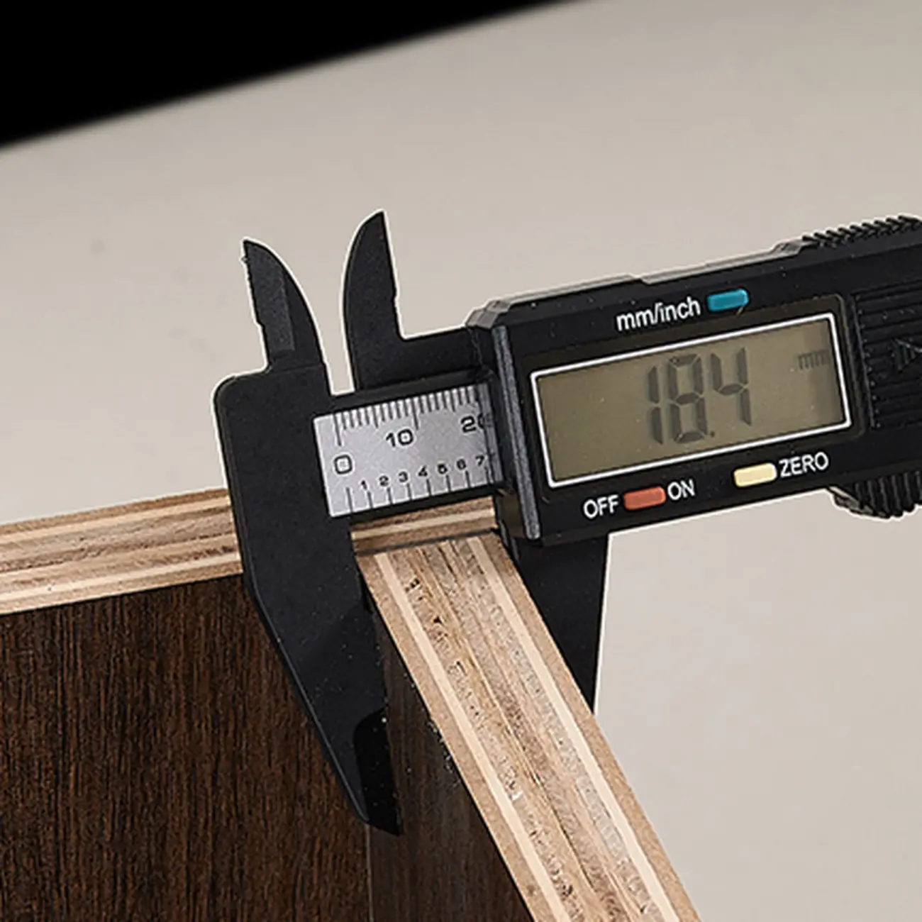 Dark Walnut Wood 1-drawer Nightstand with Laminate Top Image - 6 | homeyfad