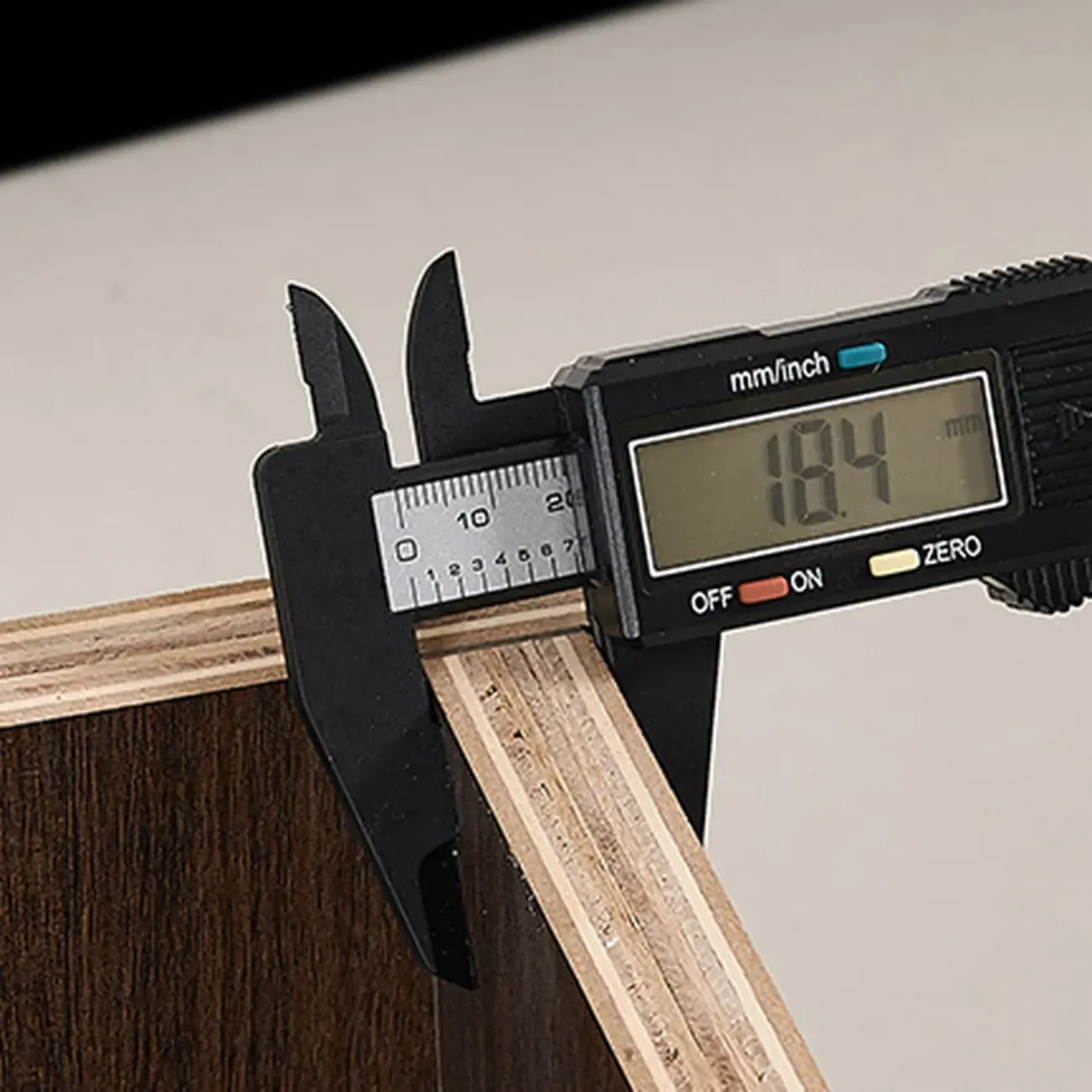 Dark Walnut Wood 1-drawer Nightstand with Laminate Top Image - 6