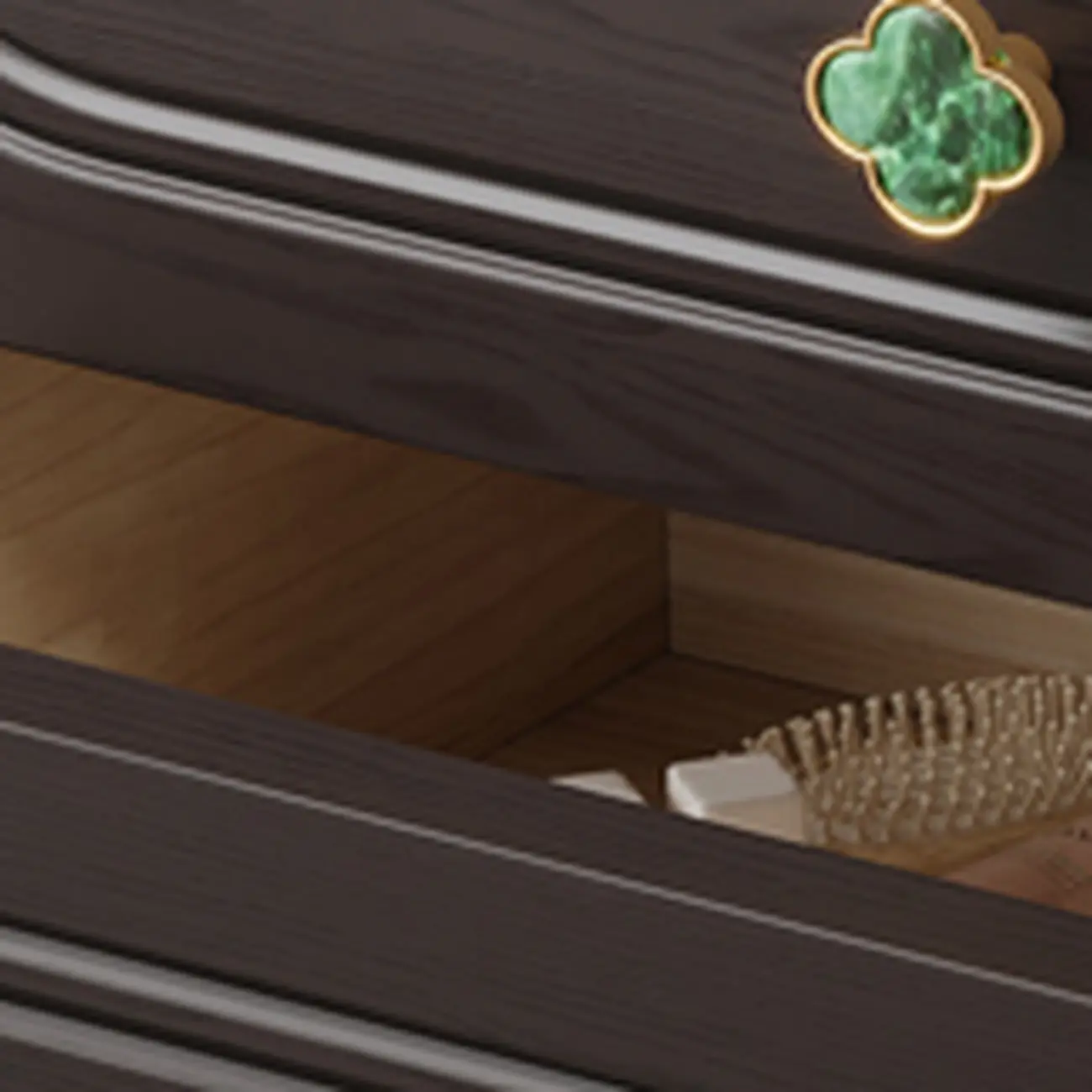 Mid Century Modern Wooden 3-drawer Nightstand with Legs Image - 4 | homeyfad