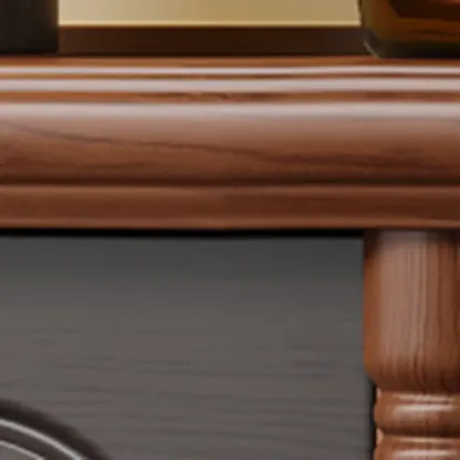 Mid Century Modern Wooden 3-drawer Nightstand with Legs Image - 6