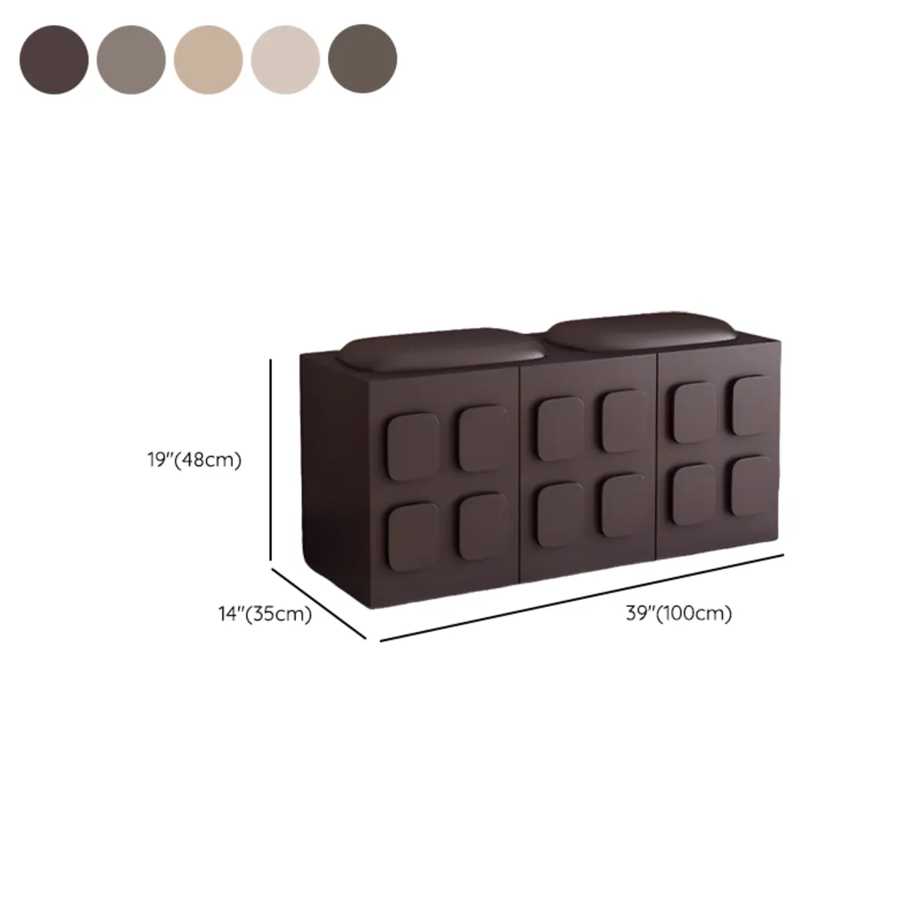 Contemporary Black Upholstered Entry Bench Storage Included #size | homeyfad