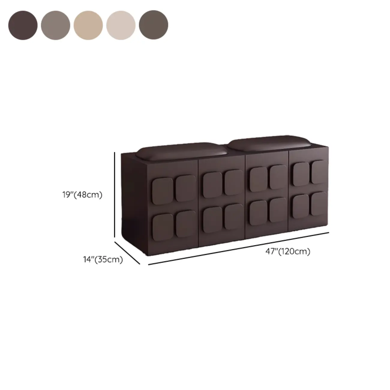 Contemporary Black Upholstered Entry Bench Storage Included Image - 19 | homeyfad