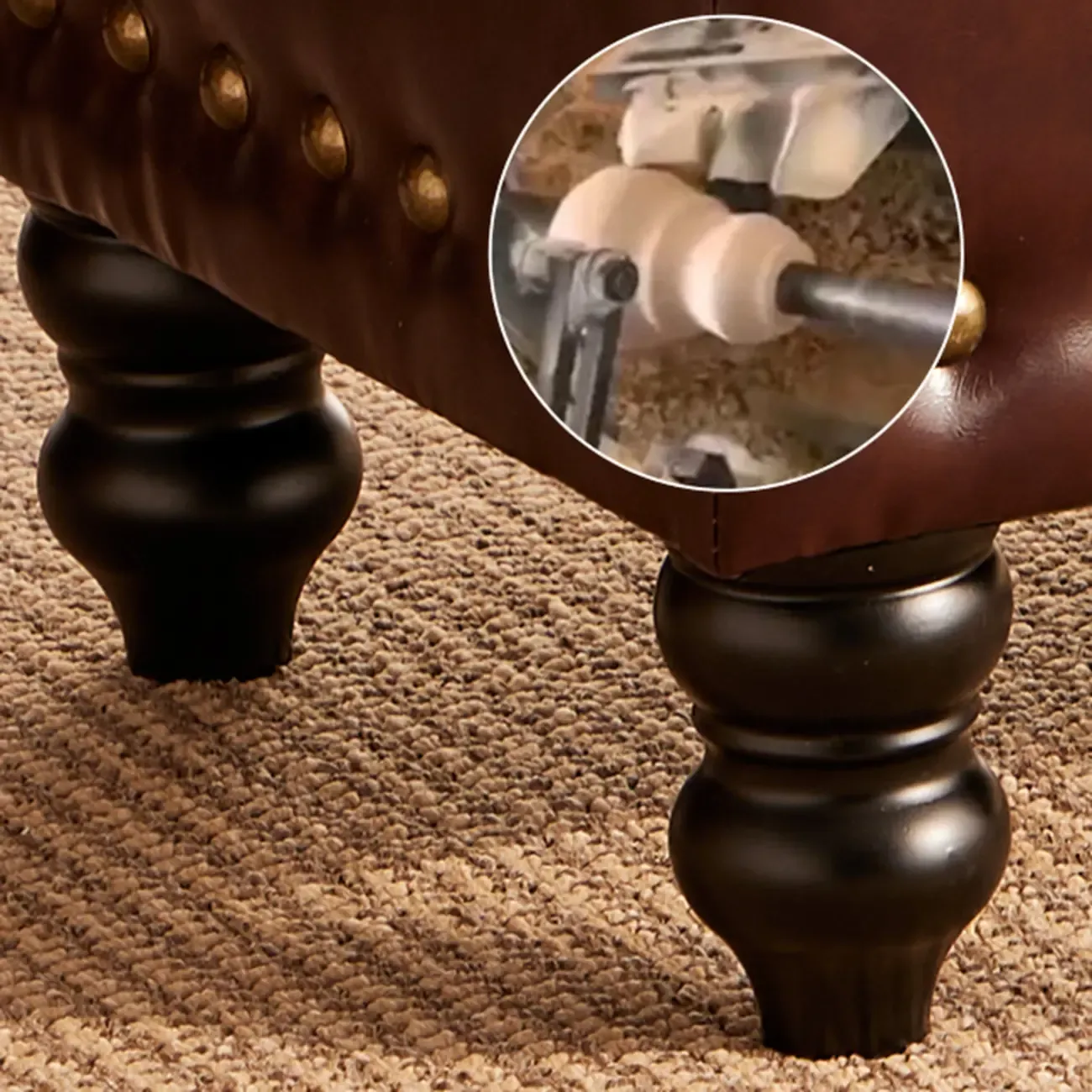 Traditional Upholstered Leather Bedroom Bench Flip-top Design Image - 6