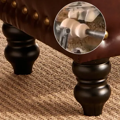 Traditional Upholstered Leather Bedroom Bench Flip-top Design Image - 6