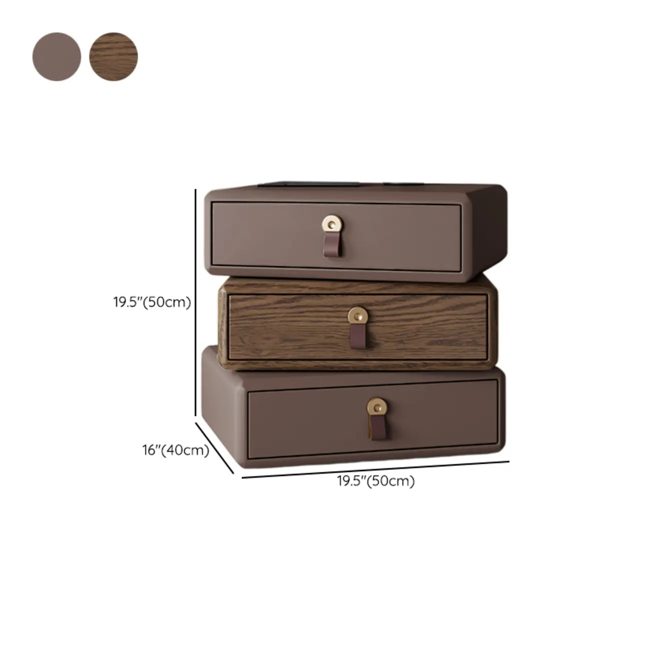 Swivel Contemporary Wood Faux Leather Wrapped Nightstand Image - 33 | homeyfad