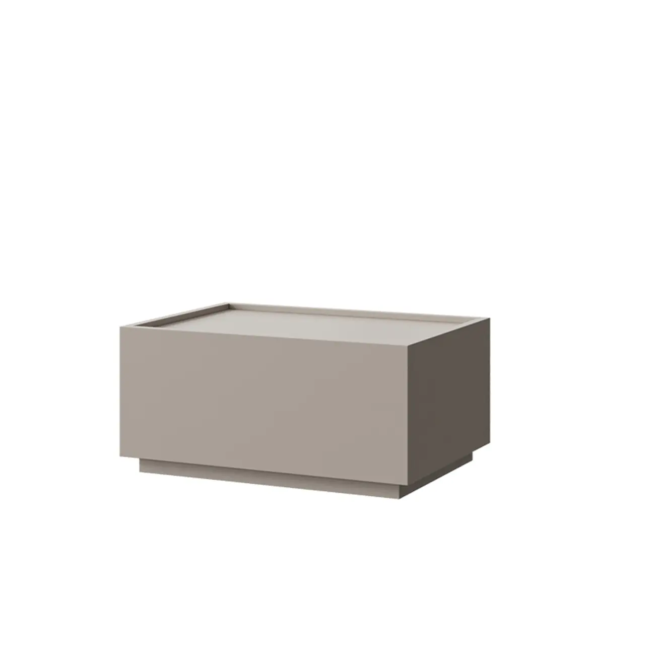 Minimalist Walnut Wooden 1-drawer Low Bedside Table Image - 6 | homeyfad