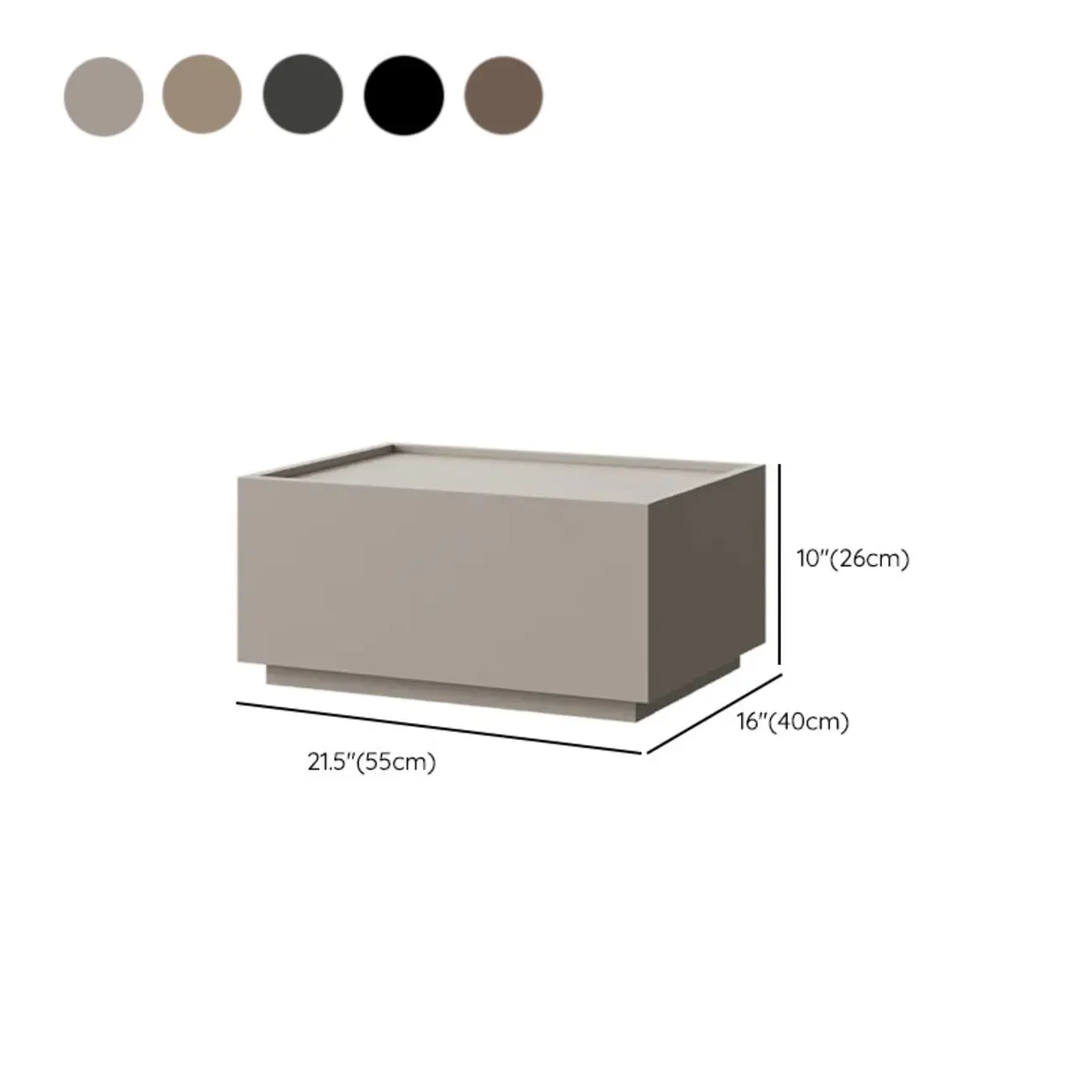 Minimalist Walnut Wooden 1-drawer Low Bedside Table Image - 11 | homeyfad