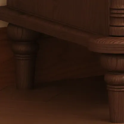 Traditional Wooden Nightstand with Hidden Built-in Safe Image - 10