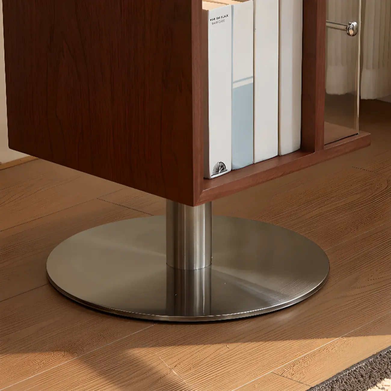 Organizing Shelf with 4 Shelves Stainless Steel Vertical Open Back Image - 7