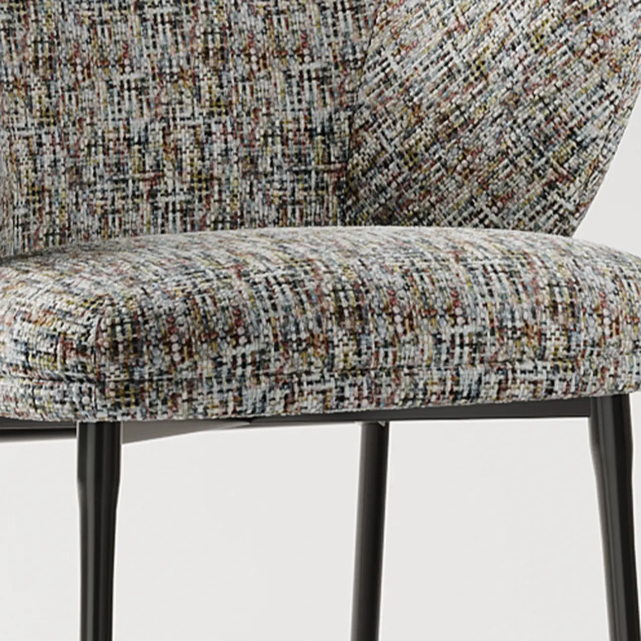 Modern Cotton-linen Upholstered Low Back Arm Chairs Image - 10 | homeyfad