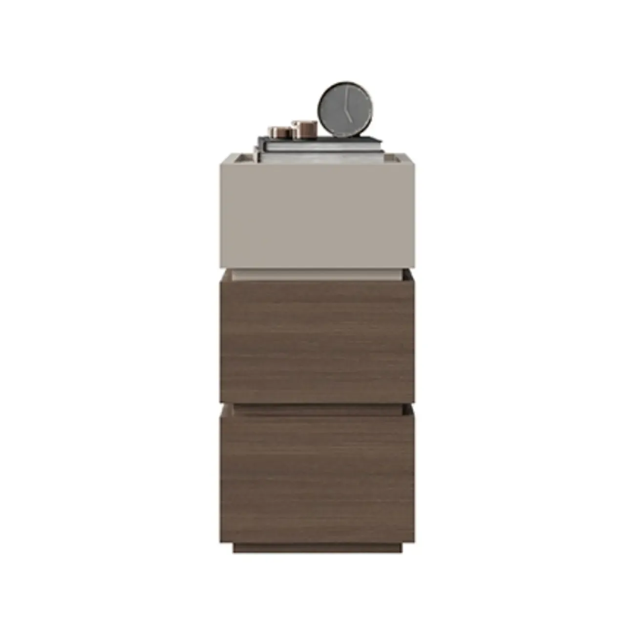 Minimalist Narrow 3-drawer Nightstand for Apartment Image - 7