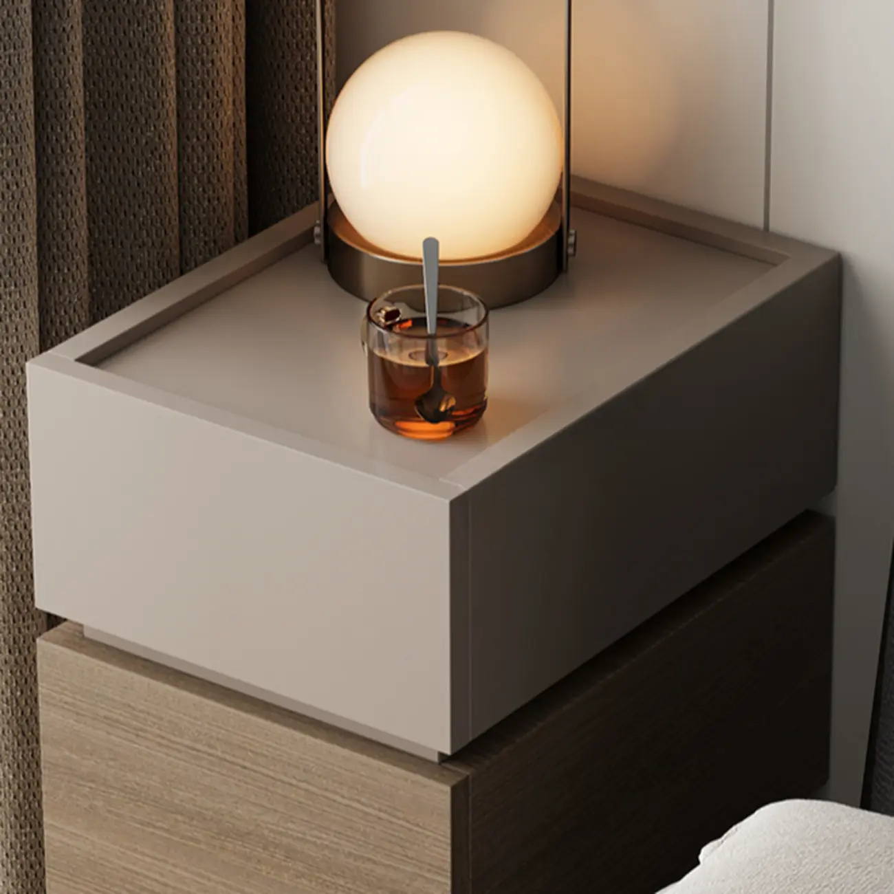 Minimalist Narrow 3-drawer Nightstand for Apartment Image - 8 | homeyfad