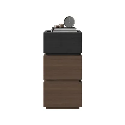 Minimalist Narrow 3-drawer Nightstand for Apartment Image - 9