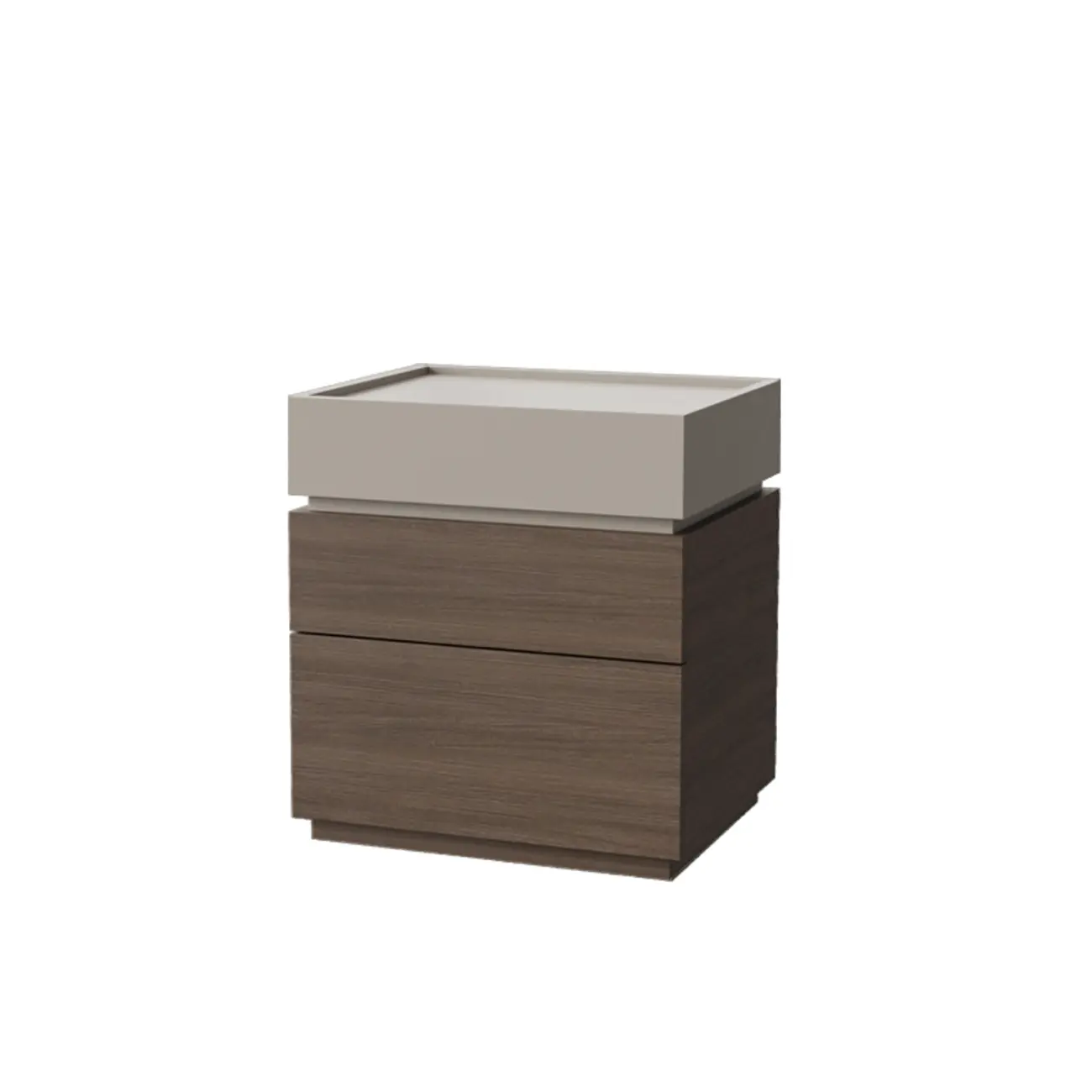 Modern Elegant Wood Nightstand With 3-Drawer Storage Image - 6 | homeyfad