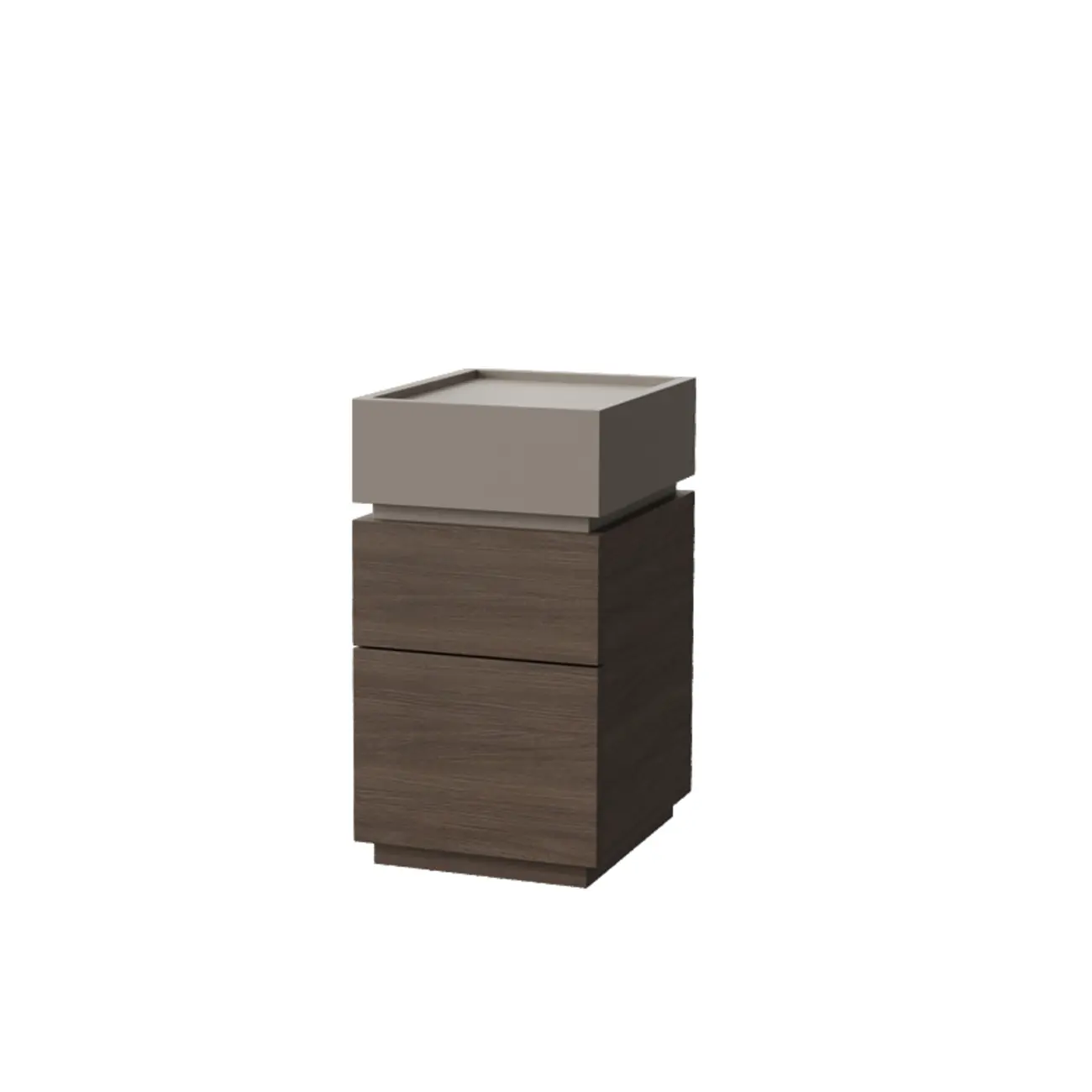 Modern Elegant Wood Nightstand With 3-Drawer Storage Image - 8 | homeyfad
