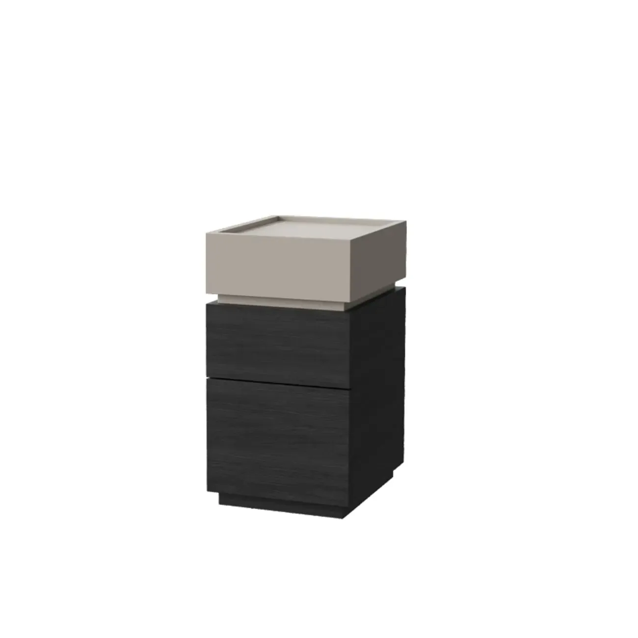 Modern Elegant Wood Nightstand With 3-Drawer Storage Image - 10