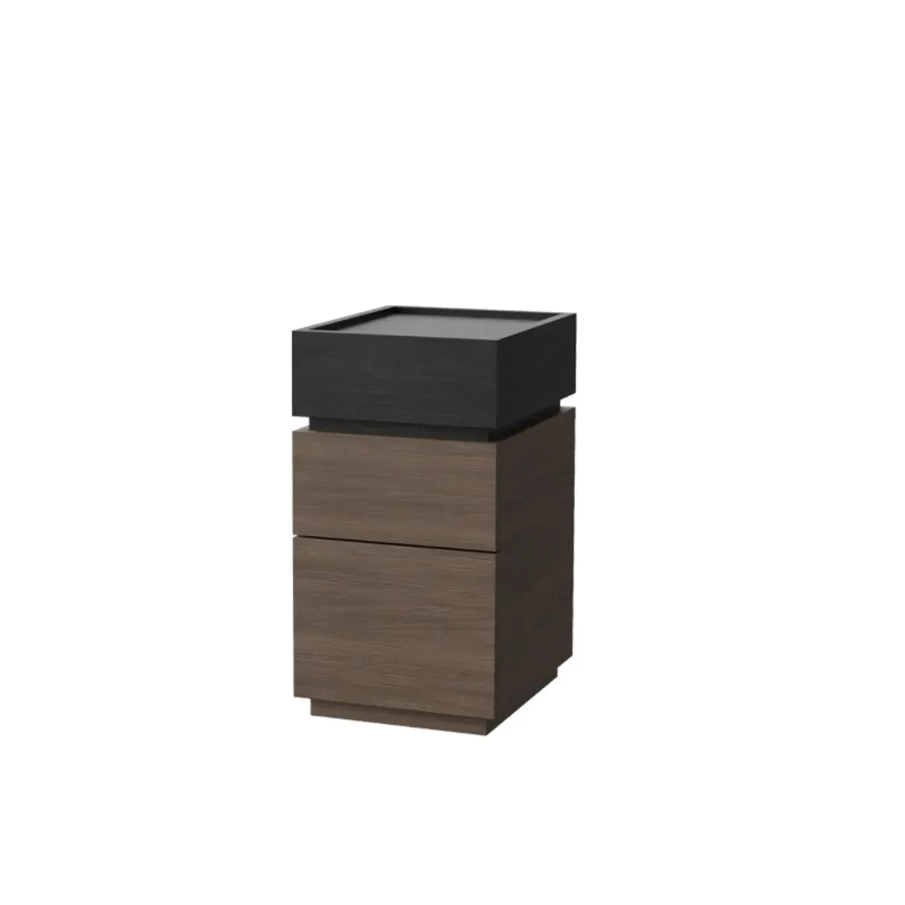 Modern Elegant Wood Nightstand With 3-Drawer Storage Image - 11