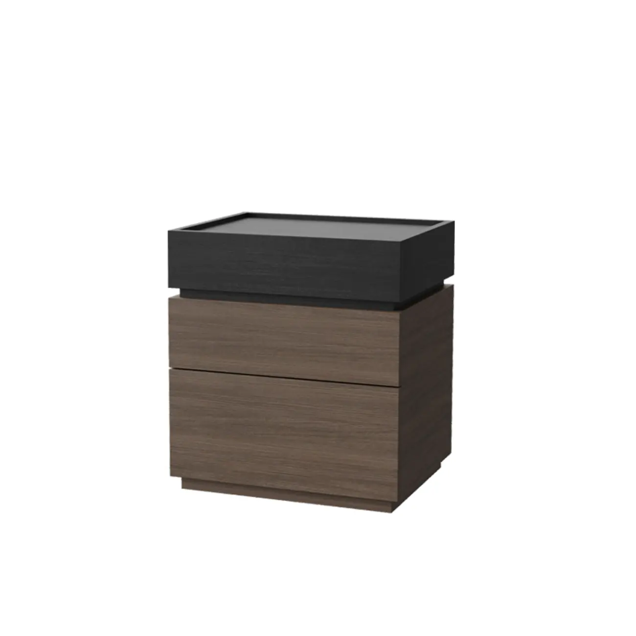 Modern Elegant Wood Nightstand With 3-Drawer Storage Image - 14 | homeyfad