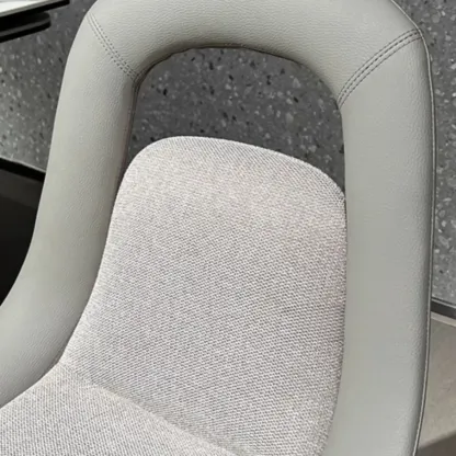 Contemporary Orange Upholstered Dining Chairs Open Back Image - 9