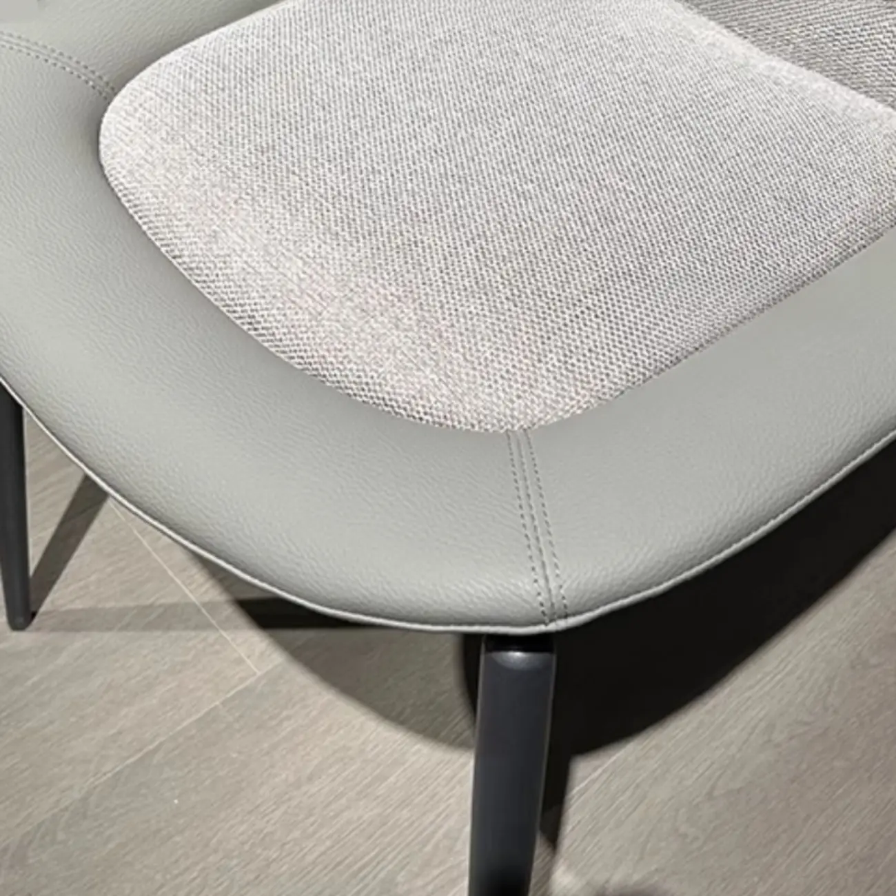 Contemporary Orange Upholstered Dining Chairs Open Back Image - 11 | homeyfad