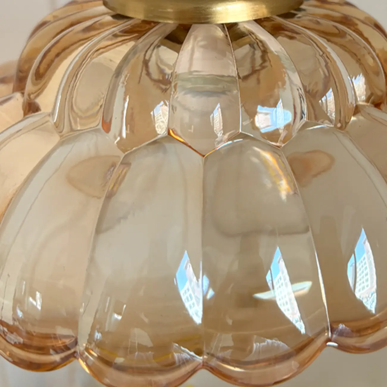 Elegant Modern Glass Flower Shade Wall Sconce Pull Chain Image - 5 | homeyfad