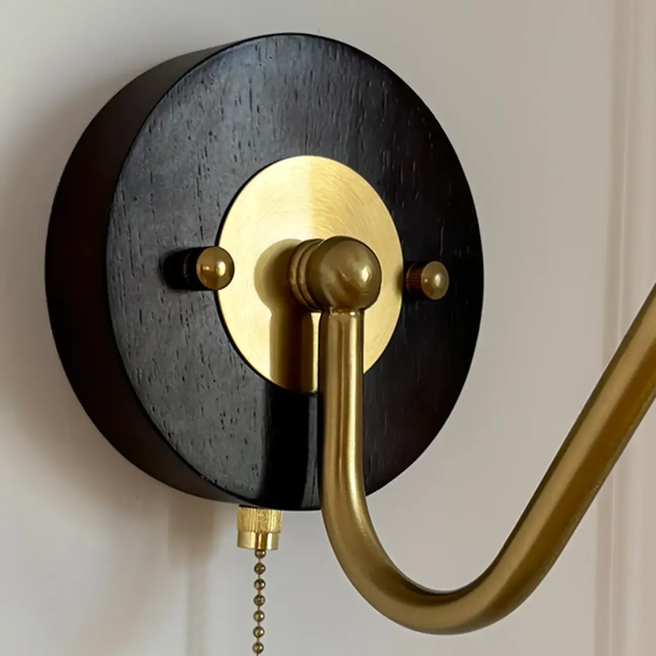 Elegant Modern Glass Flower Shade Wall Sconce Pull Chain Image - 6