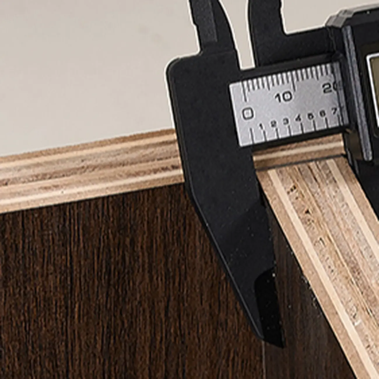 Minimalist 3-drawer Brown Wooden Bedside Table Open Storage Image - 7 | homeyfad