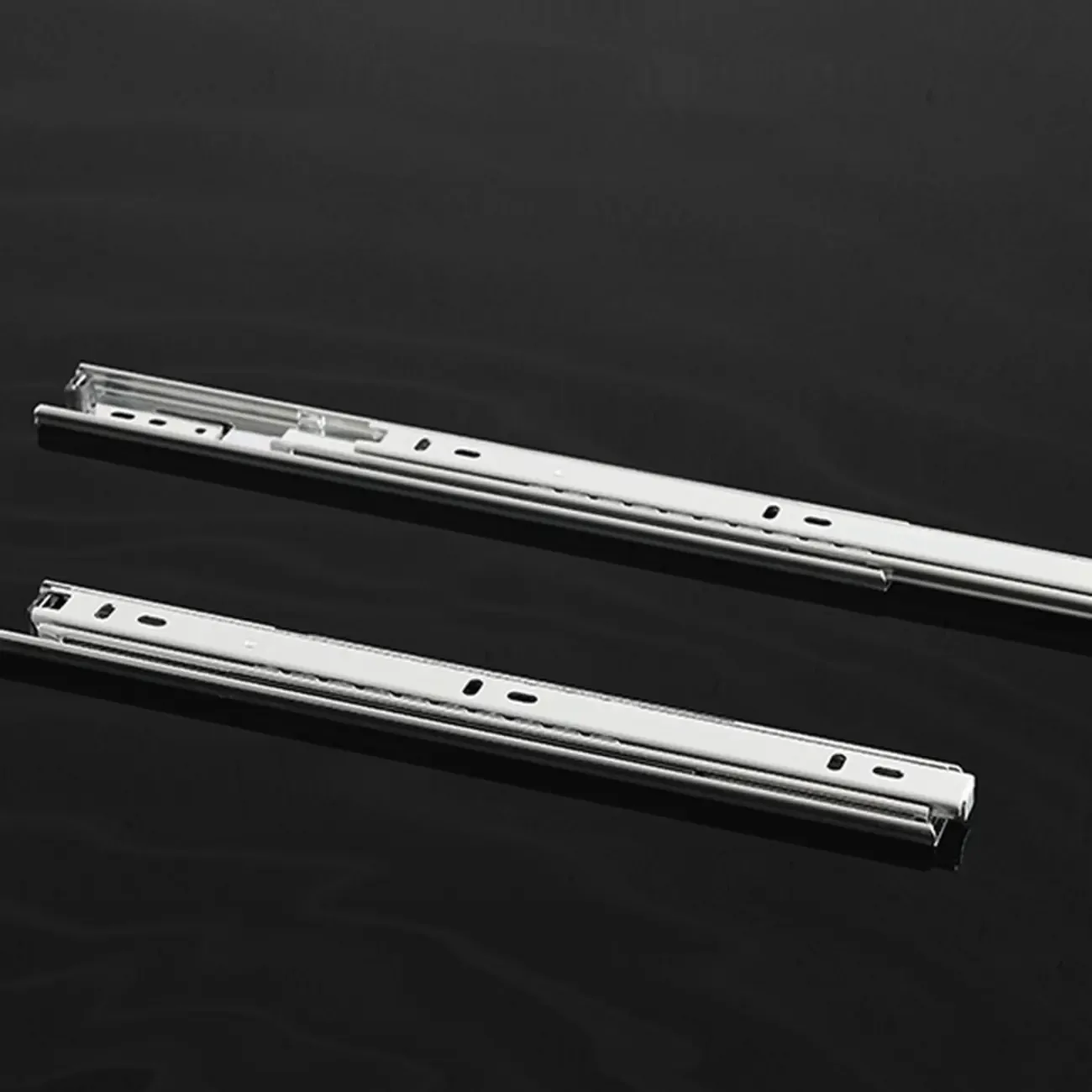 Minimalist 3-drawer Brown Wooden Bedside Table Open Storage Image - 8