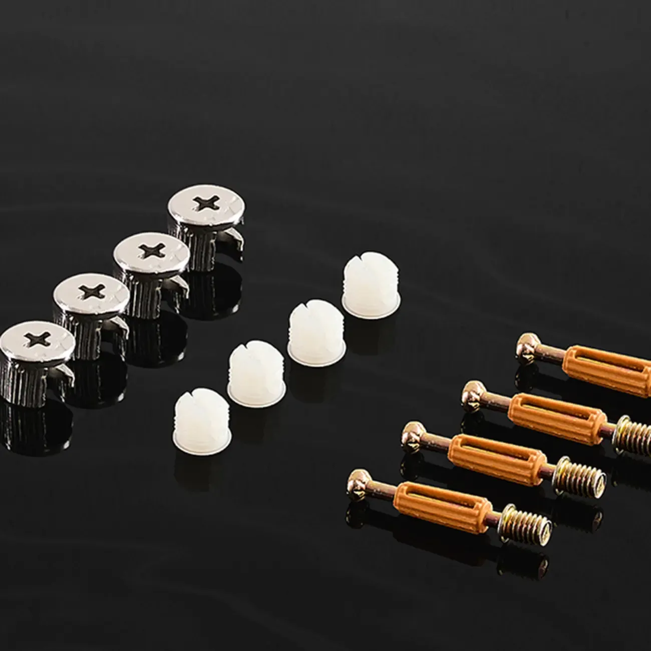 Minimalist 3-drawer Brown Wooden Bedside Table Open Storage Image - 9