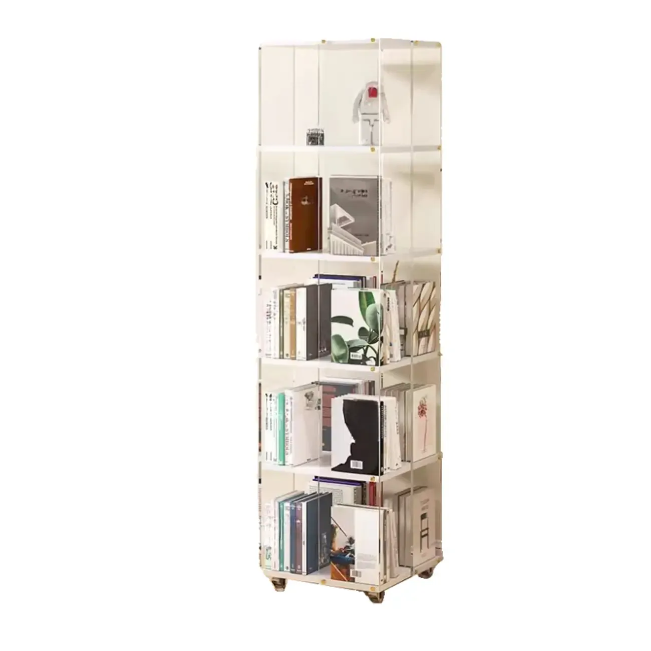 Vertical Open Back Polymethyl Methacrylate (pmma) Bookshelves with 4-Shelf/7-Shelf/6-Shelf Image - 15