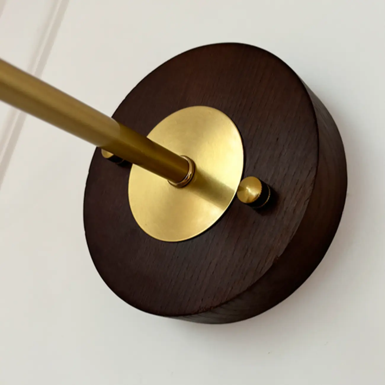 Vintage Glass Shade Wall Sconce with Brass Details Image - 7 | homeyfad