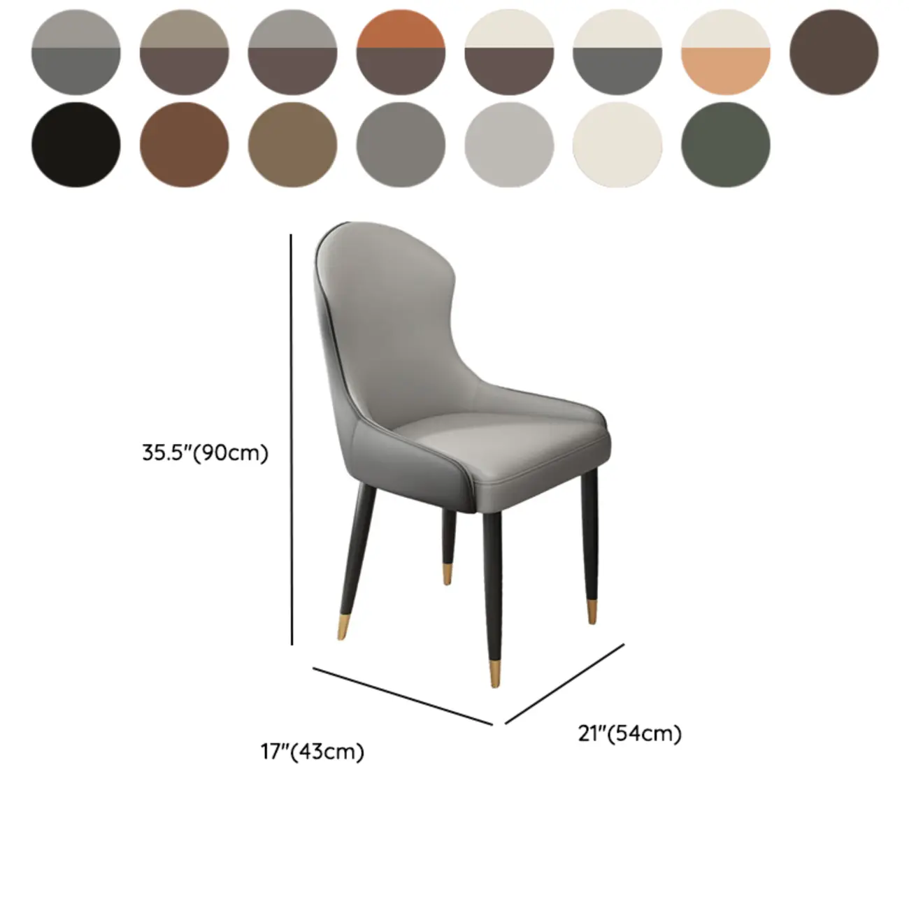 Contemporary Upholstered Parsons Faux Leather Dining Chairs Image - 37 | homeyfad