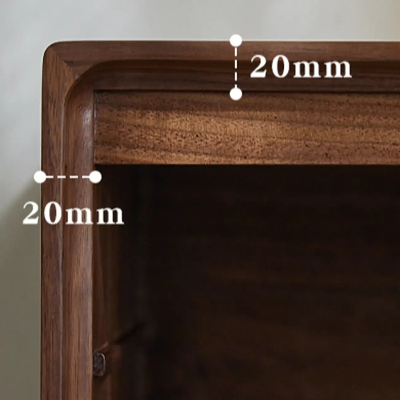 Compact Modern Wood Drawer Nightstand Image - 7