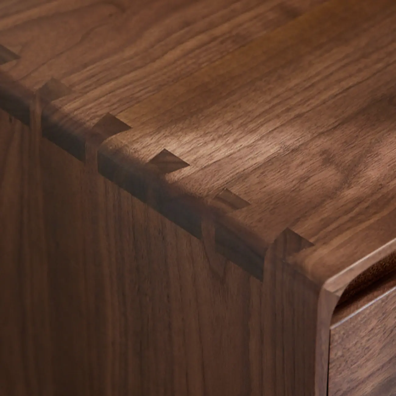 Compact Modern Wood Drawer Nightstand Image - 9 | homeyfad