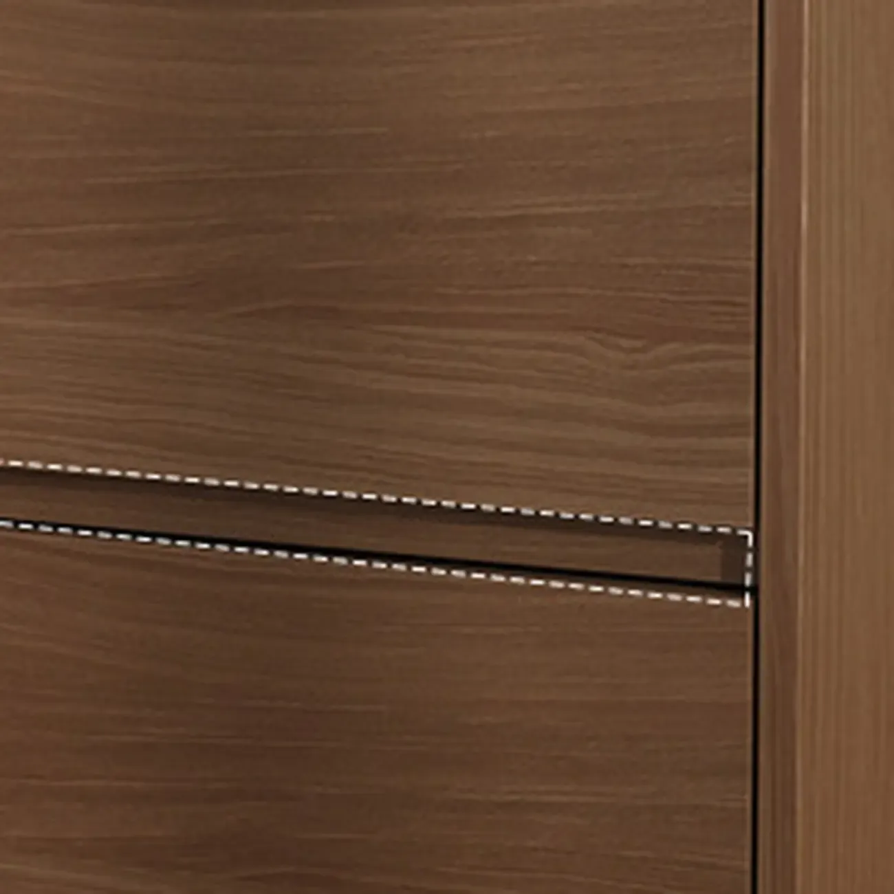 Elegant Natural Finish Wood 2-drawer Nightstand with Legs Image - 6