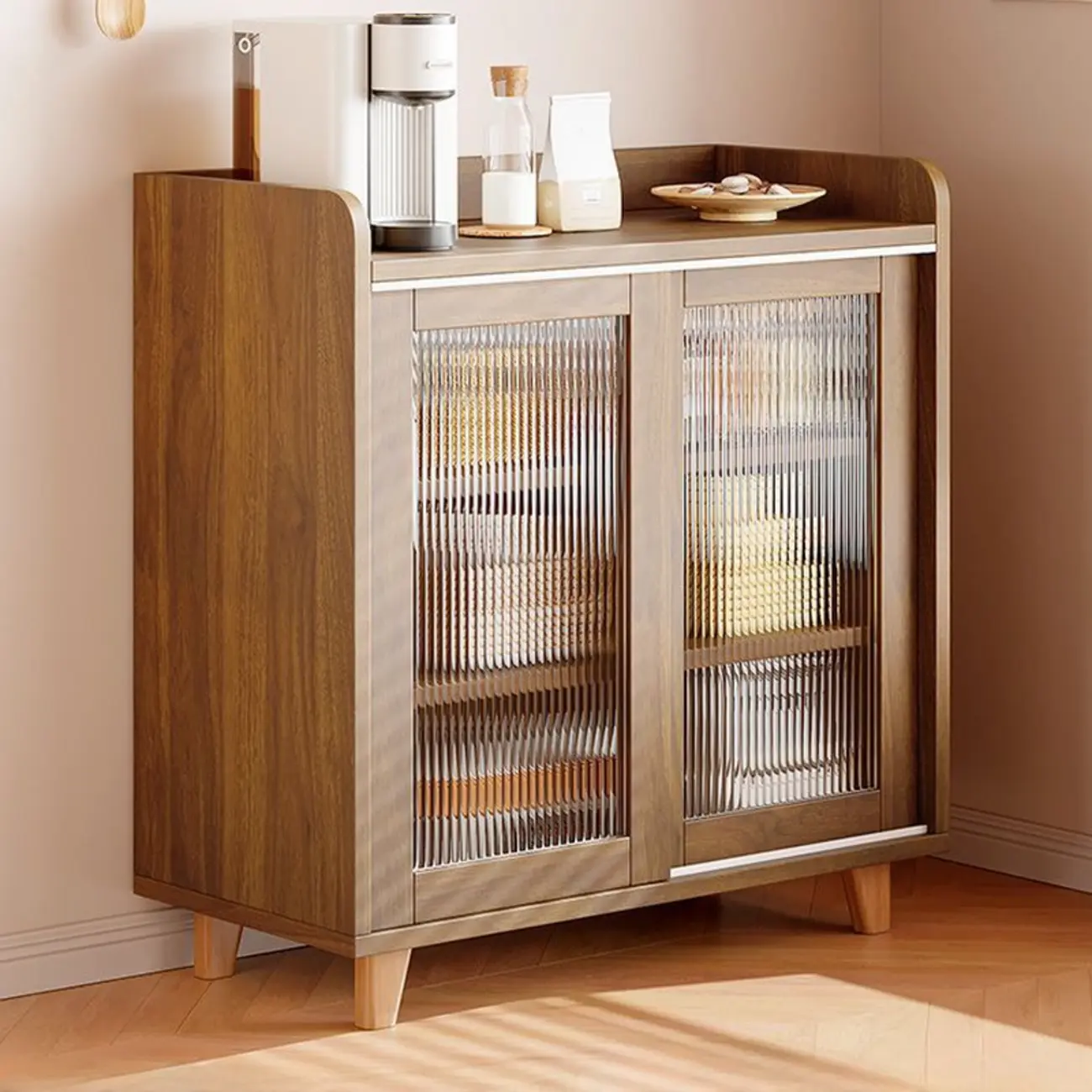 Modern Slab Sideboard with Drawers Cabinets Image - 9 | homeyfad