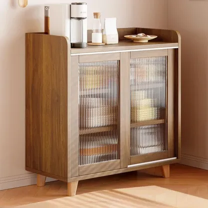 Modern Slab Sideboard with Drawers Cabinets Image - 9