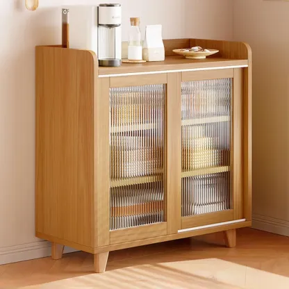 Modern Slab Sideboard with Drawers Cabinets Image - 10